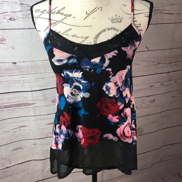 2 Tops Mason + Mackenzie Cami Sheer Floral XS - Picture 6 of 16